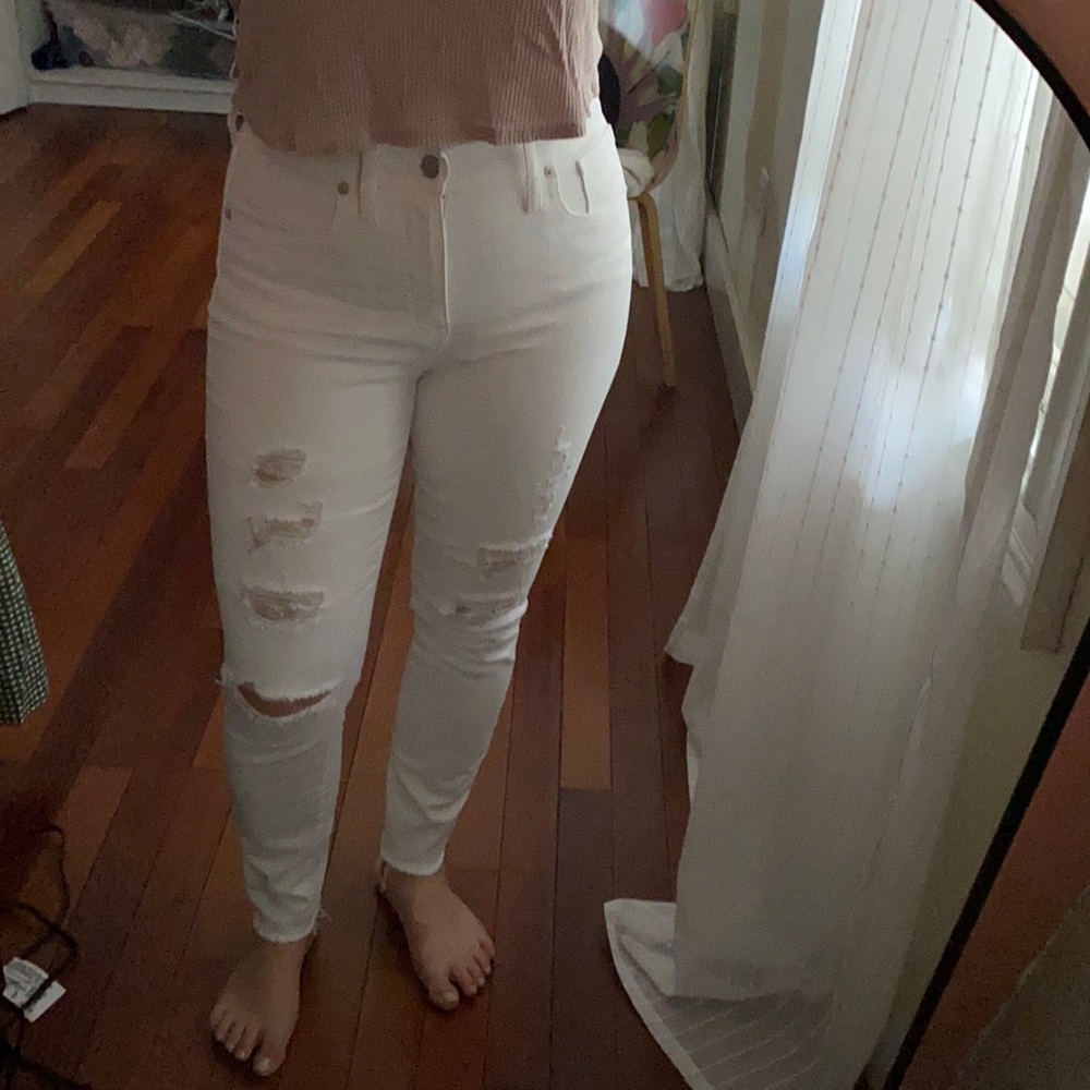 Madewell white jeans